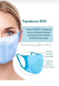 Tapabocas lavables
