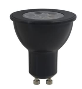 6GU10LEDLLVEMV35 6W 3000K NEGRO