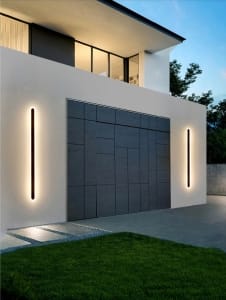 Luminaria exterior lineal redonda 2