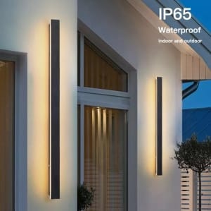 Luminaria exterior lineal redonda 4