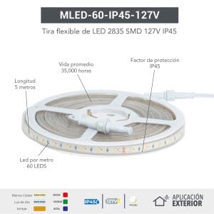MLED 60 IP45 127V Mesa de trabajo 1