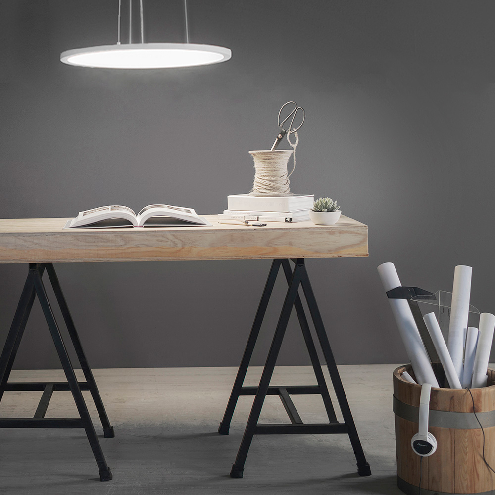 Panel 60 cms redondo Oficina 36W 4000K Blanco Led Integrado NASHVILLE I - Imagen 4