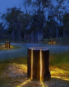 Tronco led solar 7