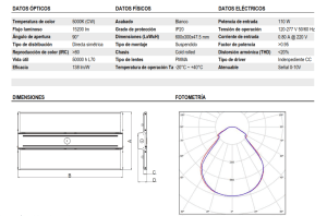 ESPECIFIACION HIGH BAY TROOFER