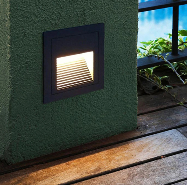 Aplique nicho o step light de 2w 3000k incrustar muro IP65 Nich1 Cartagenera - Imagen 2